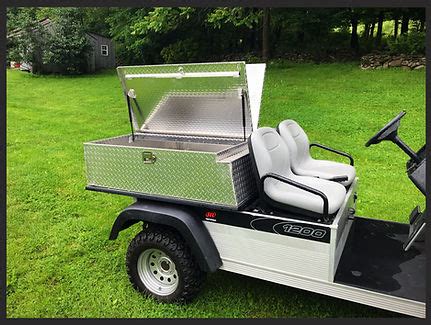 golf cart and electric vehicle side tool boxes|golf cart enclosed utility box.